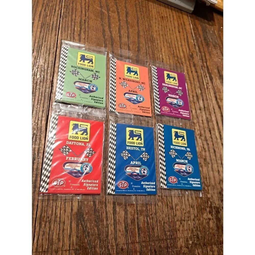 Lot 6 Sealed 1992 Richard Petty Fan Appreciation Tour NASCAR Trading Cards Food